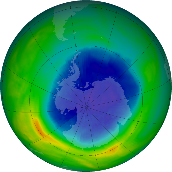 Ozone Map 1986-09-30